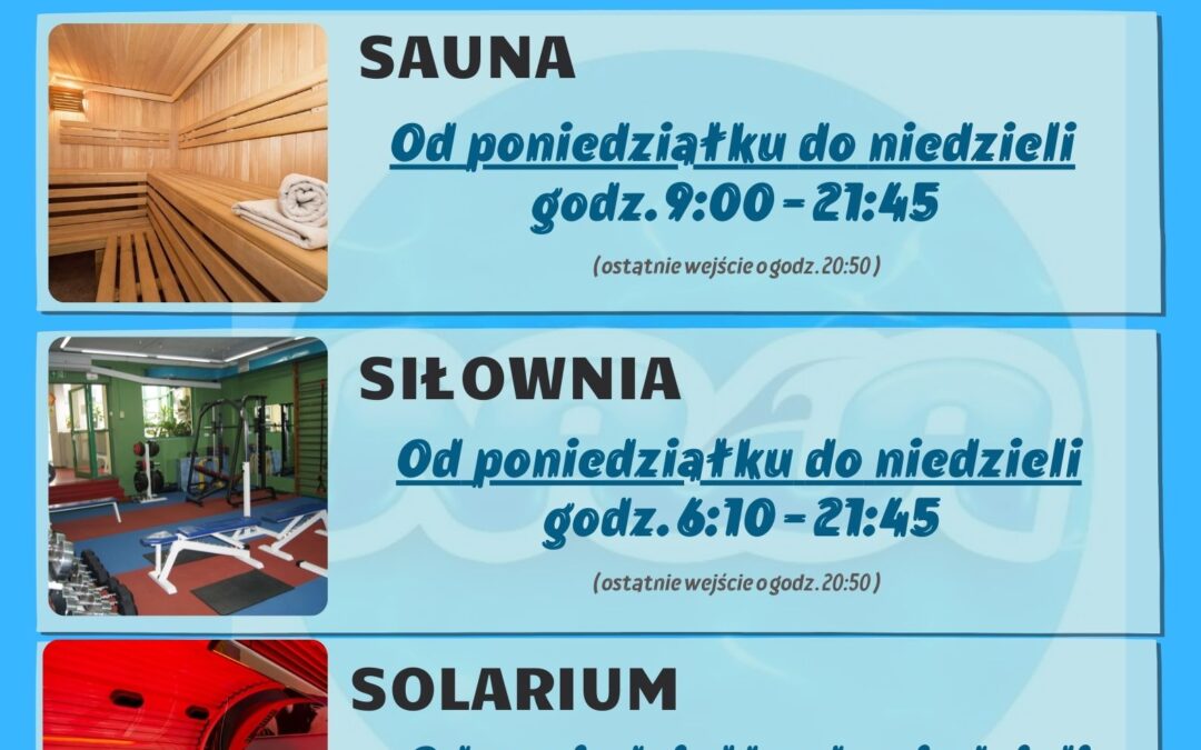 PŁYWALNIA OTWARTA OD 28 MAJA!